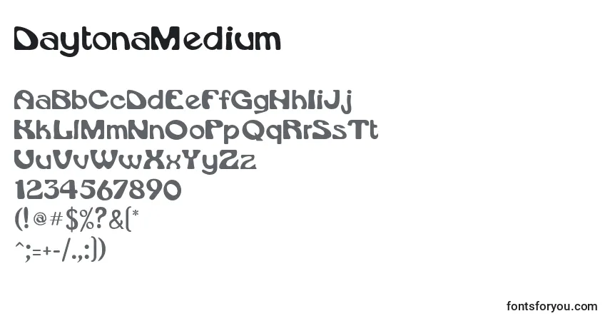 Шрифт DaytonaMedium – алфавит, цифры, специальные символы
