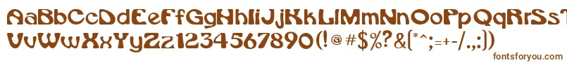 DaytonaMedium Font – Brown Fonts on White Background
