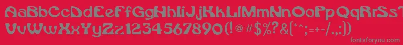 DaytonaMedium Font – Gray Fonts on Red Background