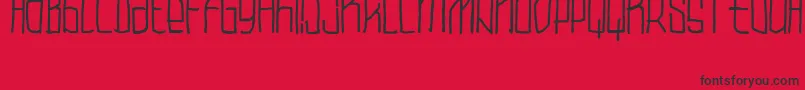BlockNegrita Font – Black Fonts on Red Background