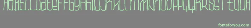 BlockNegrita Font – Green Fonts on Gray Background