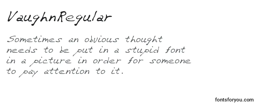 VaughnRegular Font