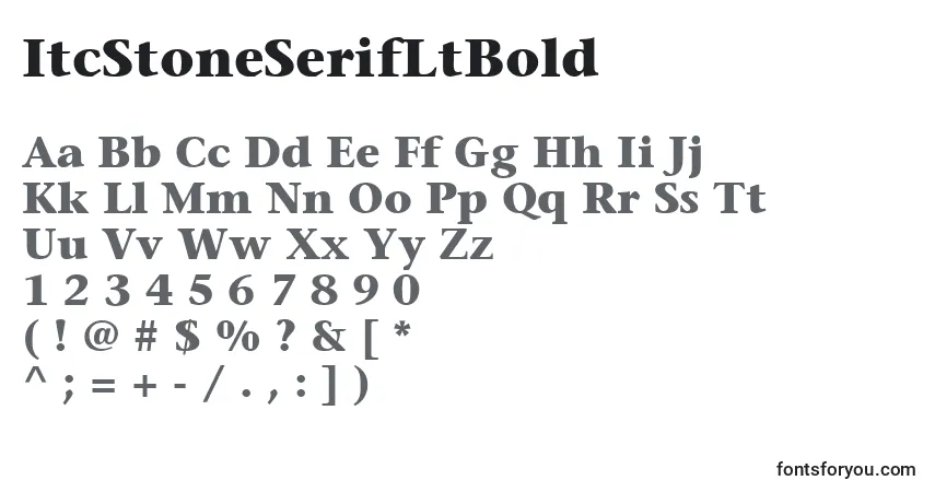 ItcStoneSerifLtBold Font – alphabet, numbers, special characters