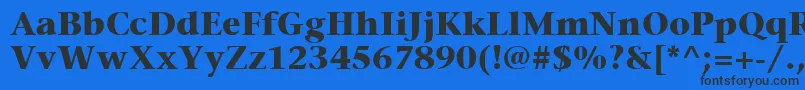ItcStoneSerifLtBold Font – Black Fonts on Blue Background
