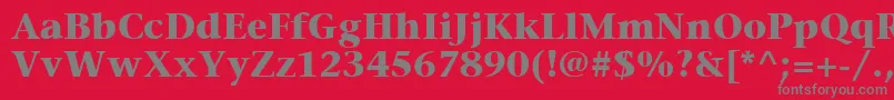 ItcStoneSerifLtBold Font – Gray Fonts on Red Background