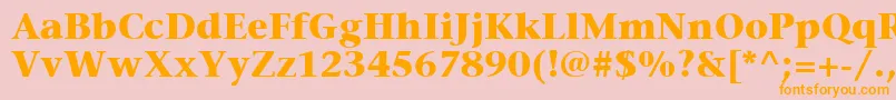 ItcStoneSerifLtBold Font – Orange Fonts on Pink Background