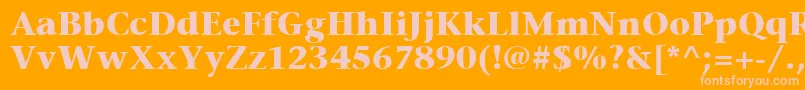 ItcStoneSerifLtBold Font – Pink Fonts on Orange Background