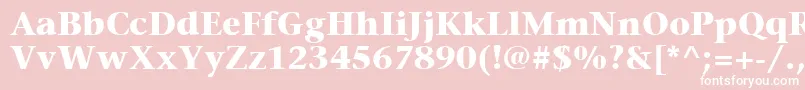 ItcStoneSerifLtBold-Schriftart – Weiße Schriften auf rosa Hintergrund