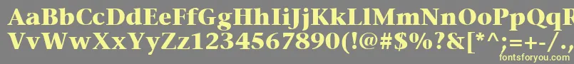 ItcStoneSerifLtBold Font – Yellow Fonts on Gray Background