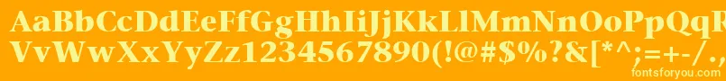 ItcStoneSerifLtBold Font – Yellow Fonts on Orange Background