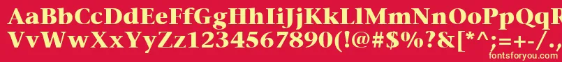 ItcStoneSerifLtBold Font – Yellow Fonts on Red Background