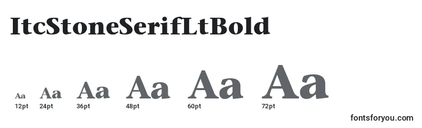 ItcStoneSerifLtBold Font Sizes