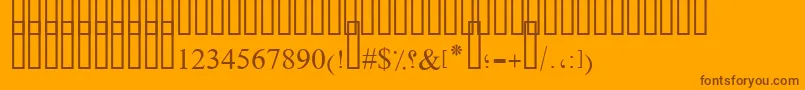 More about OldAnticBold Font OldAnticBold Font – Brown Fonts on Orange Background