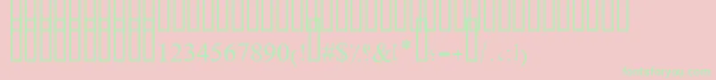 OldAnticBold Font – Green Fonts on Pink Background