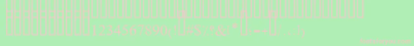 OldAnticBold Font – Pink Fonts on Green Background