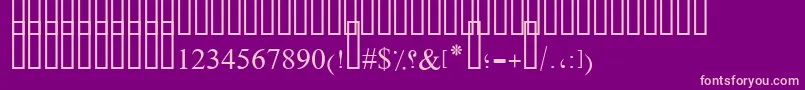 OldAnticBold Font – Pink Fonts on Purple Background