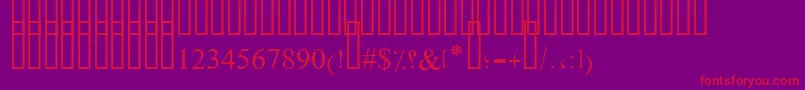 OldAnticBold Font – Red Fonts on Purple Background