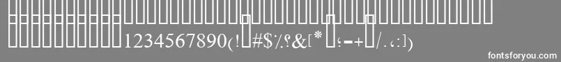 OldAnticBold Font – White Fonts on Gray Background