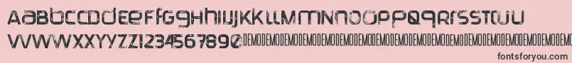 TranquilaDemo Font – Black Fonts on Pink Background