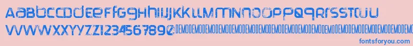 TranquilaDemo Font – Blue Fonts on Pink Background