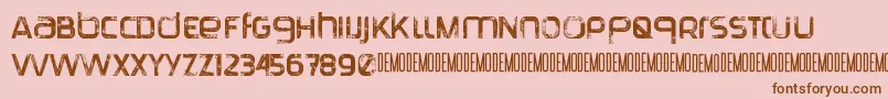 TranquilaDemo Font – Brown Fonts on Pink Background