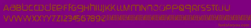 TranquilaDemo Font – Brown Fonts on Purple Background
