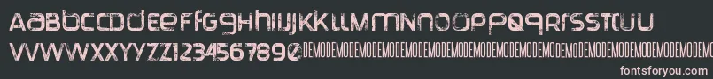 TranquilaDemo Font – Pink Fonts on Black Background