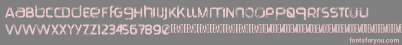 TranquilaDemo Font – Pink Fonts on Gray Background