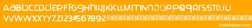 TranquilaDemo Font – White Fonts on Orange Background