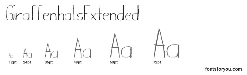 GiraffenhalsExtended Font Sizes