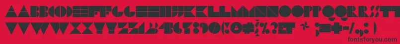 N17bl Font – Black Fonts on Red Background