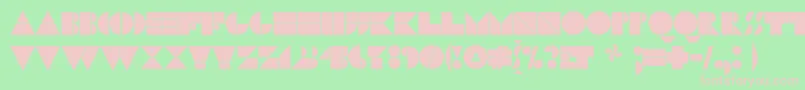 N17bl Font – Pink Fonts on Green Background