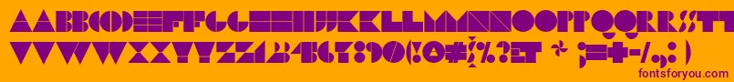 N17bl Font – Purple Fonts on Orange Background