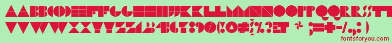 N17bl Font – Red Fonts on Green Background