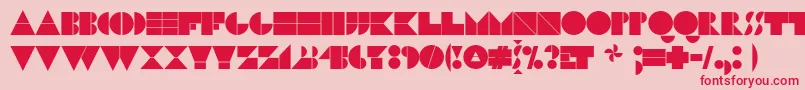 N17bl Font – Red Fonts on Pink Background