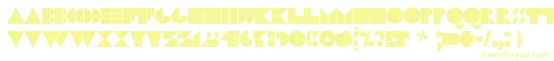 N17bl Font – Yellow Fonts on White Background