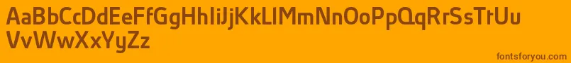 fuente AbsolutProMediumReduced – Fuentes Marrones Sobre Fondo Naranja