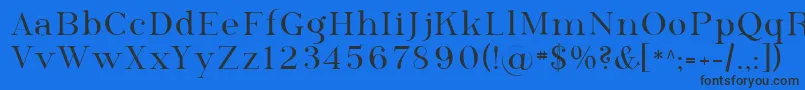 Шрифт Sfphosphorusselenide – чёрные шрифты на синем фоне