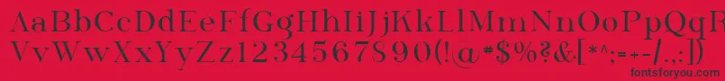 フォントSfphosphorusselenide – 赤い背景に黒い文字