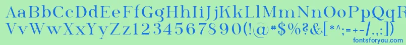 フォントSfphosphorusselenide – 青い文字は緑の背景です。