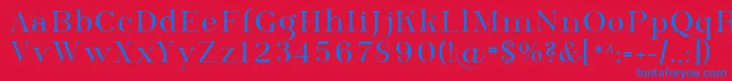 Sfphosphorusselenide Font – Blue Fonts on Red Background