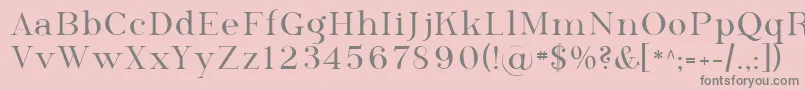 Sfphosphorusselenide Font – Gray Fonts on Pink Background