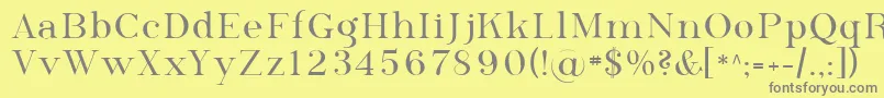 Sfphosphorusselenide Font – Gray Fonts on Yellow Background