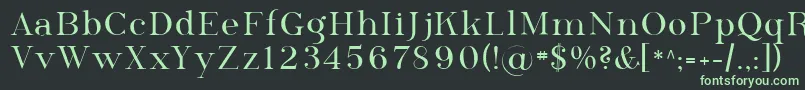 フォントSfphosphorusselenide – 黒い背景に緑の文字