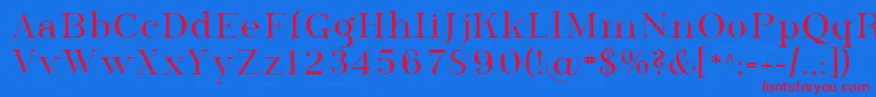 Sfphosphorusselenide Font – Red Fonts on Blue Background