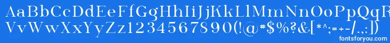 Sfphosphorusselenide Font – White Fonts on Blue Background