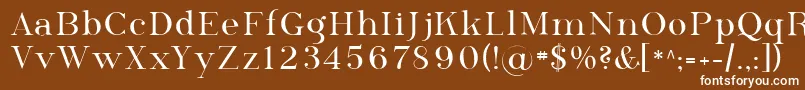 フォントSfphosphorusselenide – 茶色の背景に白い文字