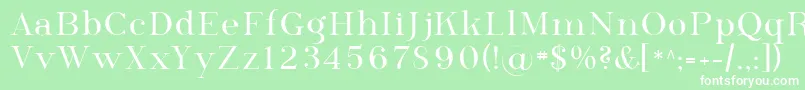 フォントSfphosphorusselenide – 緑の背景に白い文字