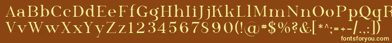 Шрифт Sfphosphorusselenide – жёлтые шрифты на коричневом фоне