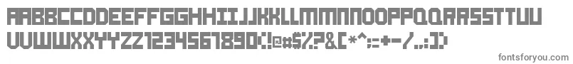 フォントAokay – 白い背景に灰色の文字